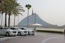 Rolls Royce Dubai white Burj al Arab