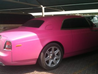 Rolls Royce pink