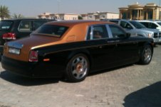 Rolls Royce black and gold