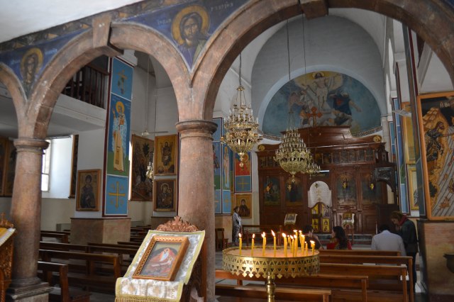 Interior of St. George's Church in Madaba