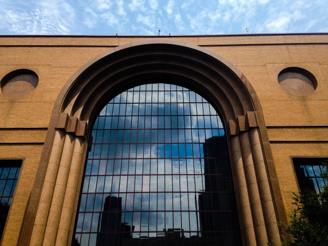 Pretty reflections on Wortham Center